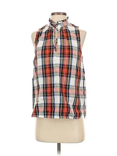 Pre-owned Jcrew Sleeveless Blouse In White