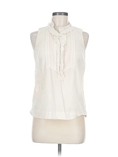 Pre-owned Jcrew Sleeveless Blouse In White