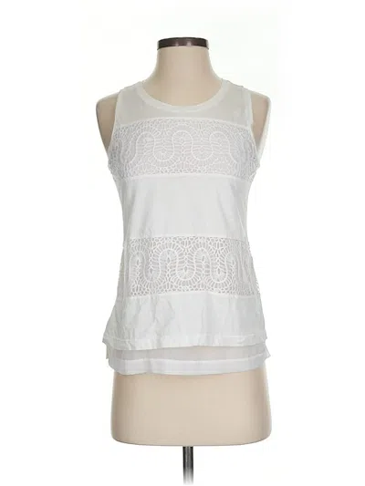 Pre-owned Jcrew Sleeveless Blouse In White