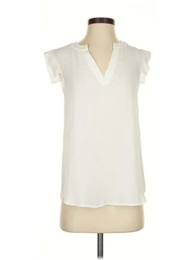Pre-owned Jcrew Sleeveless Blouse In White