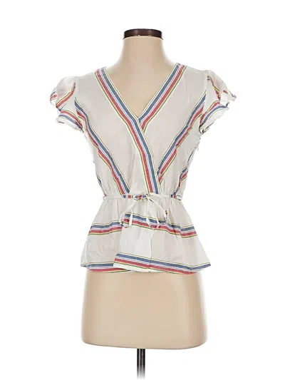 Pre-owned Jcrew Sleeveless Blouse In White