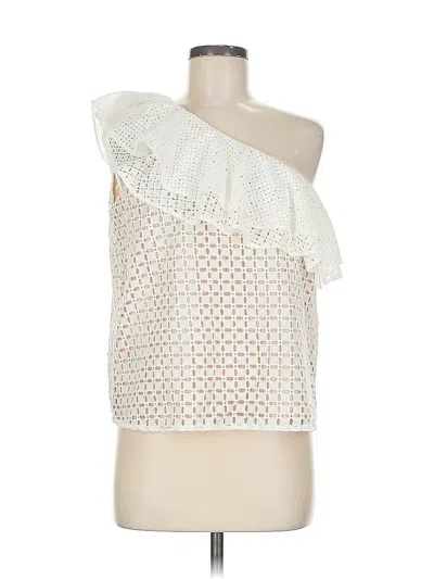 Pre-owned Jcrew Sleeveless Blouse In White