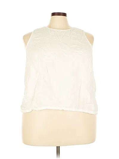 Pre-owned Jcrew Sleeveless Blouse In White
