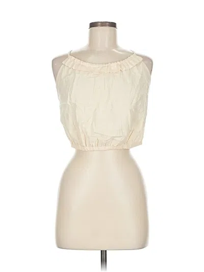 Pre-owned Jcrew Sleeveless Blouse In White