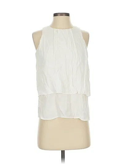Pre-owned Jcrew Sleeveless Blouse In White