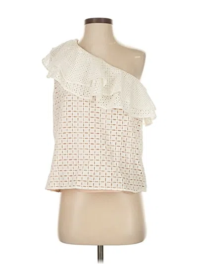 Pre-owned Jcrew Sleeveless Blouse In White