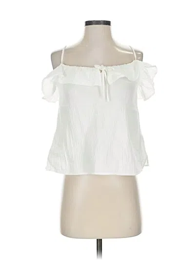 Pre-owned Jcrew Sleeveless Blouse In White