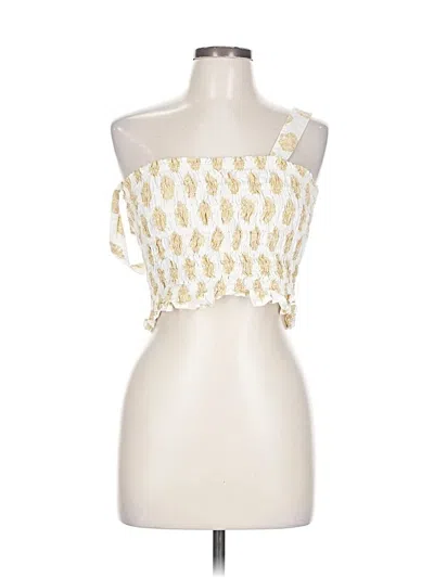 Pre-owned Jcrew Sleeveless Blouse In White
