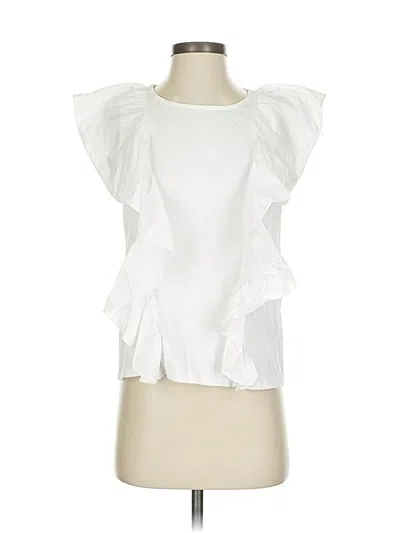 Pre-owned Jcrew Sleeveless Blouse In White