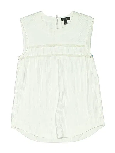 Pre-owned Jcrew Sleeveless Blouse In White