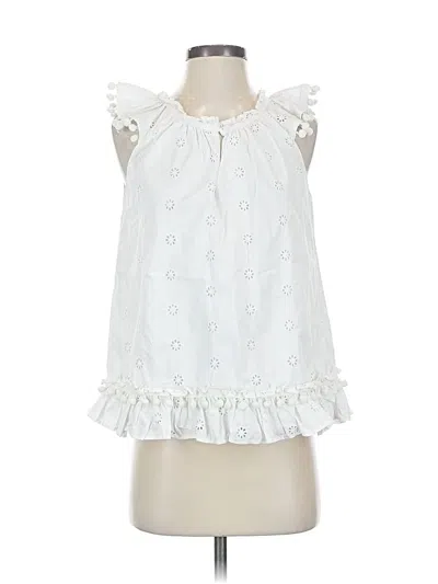 Pre-owned Jcrew Sleeveless Blouse In White
