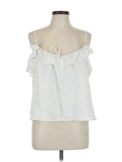Pre-owned Jcrew Sleeveless Blouse In White