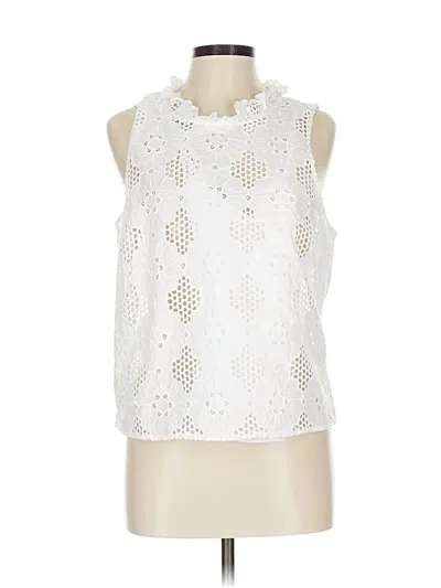 Pre-owned Jcrew Sleeveless Blouse In White