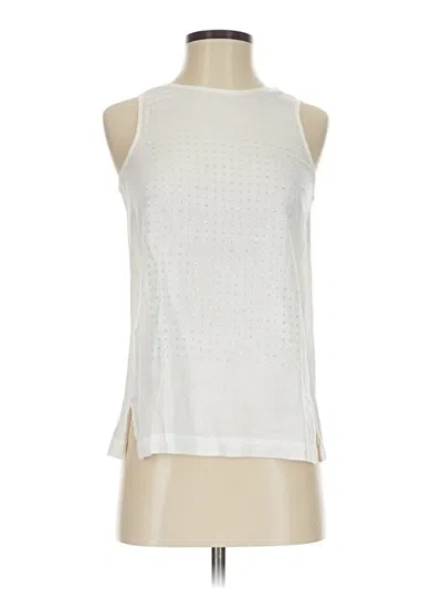 Pre-owned Jcrew Sleeveless Blouse In White