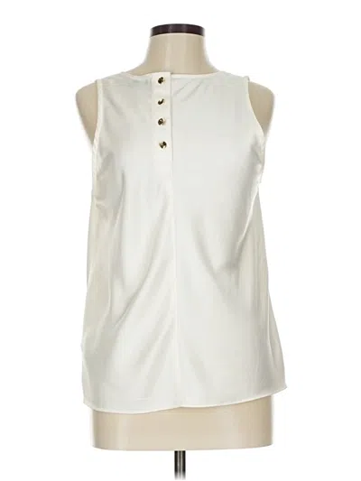 Pre-owned Jcrew Sleeveless Blouse In White