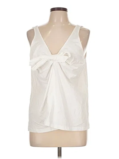 Pre-owned Jcrew Sleeveless Blouse In White