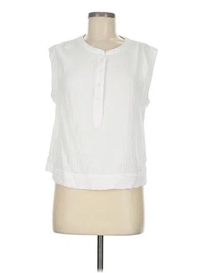Pre-owned Jcrew Sleeveless Blouse In White