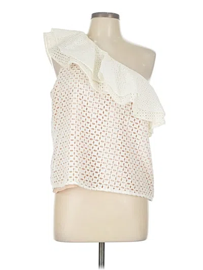 Pre-owned Jcrew Sleeveless Blouse In White
