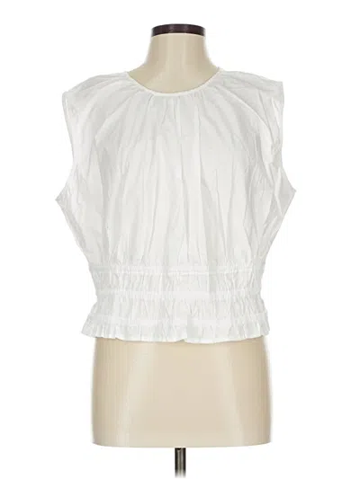 Pre-owned Jcrew Sleeveless Blouse In White