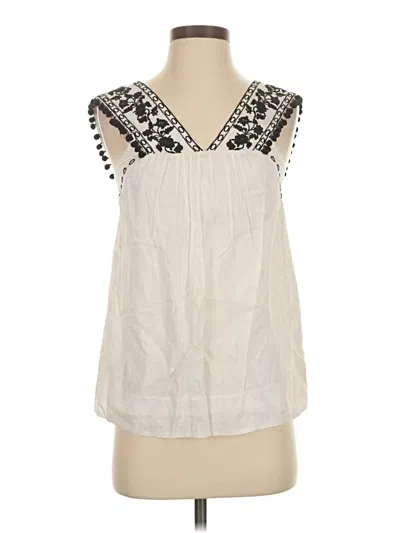 Pre-owned Jcrew Sleeveless Blouse In White