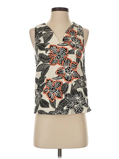 Pre-owned Jcrew Sleeveless Blouse In White