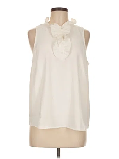 Pre-owned Jcrew Sleeveless Blouse In White