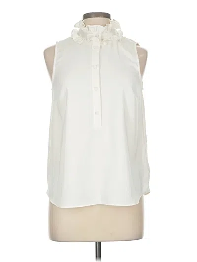 Pre-owned Jcrew Sleeveless Blouse In White