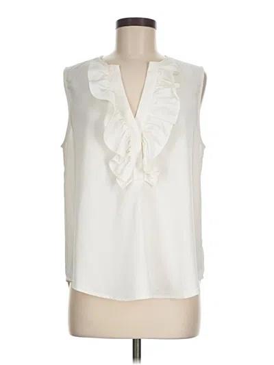 Pre-owned Jcrew Sleeveless Blouse In White