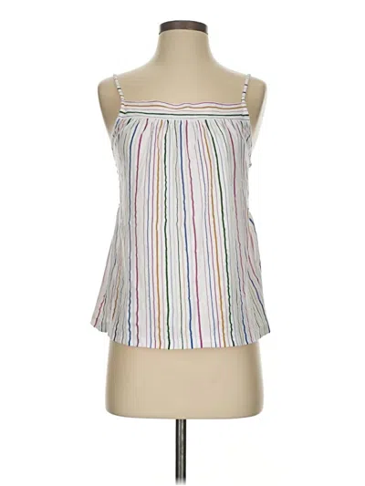 Pre-owned Jcrew Sleeveless Blouse In White