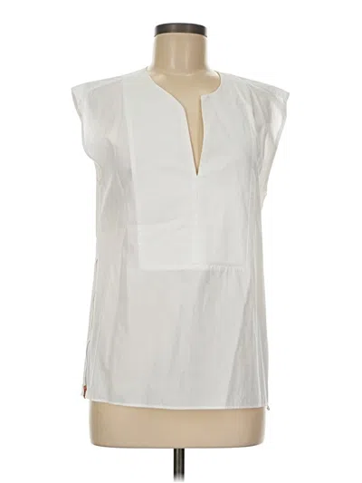 Pre-owned Jcrew Sleeveless Blouse In White