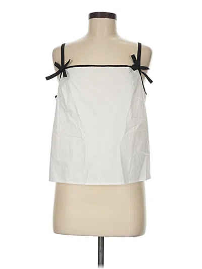 Pre-owned Jcrew Sleeveless Blouse In White
