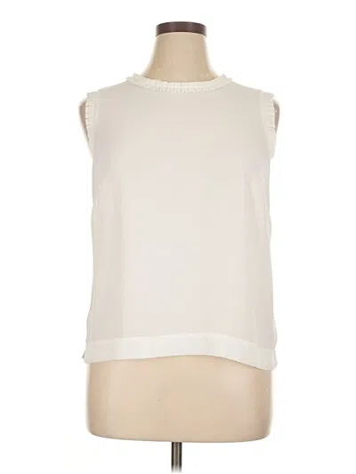 Pre-owned Jcrew Sleeveless Blouse In White