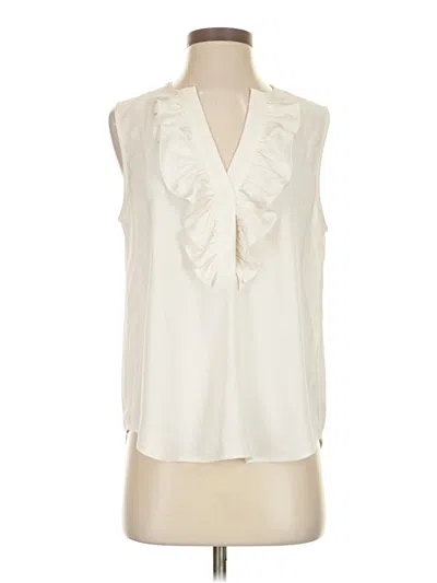 Pre-owned Jcrew Sleeveless Blouse In White