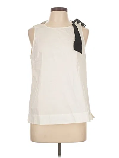 Pre-owned Jcrew Sleeveless Blouse In White