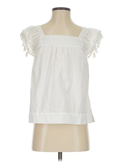 Pre-owned Jcrew Sleeveless Blouse In White