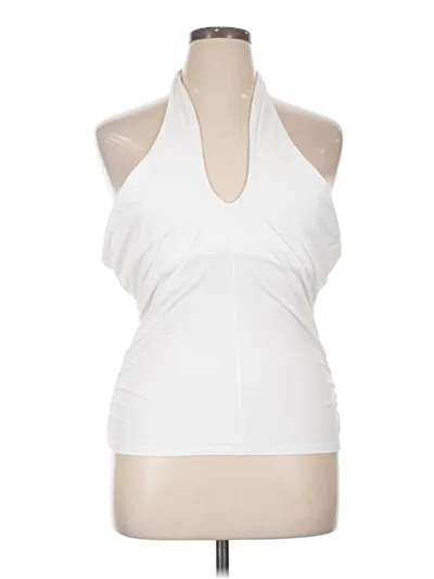 Jcrew Sleeveless Blouse In White