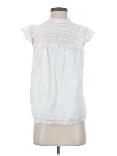 Pre-owned Jcrew Sleeveless Blouse In White