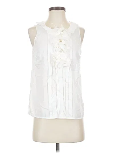 Pre-owned Jcrew Sleeveless Blouse In White