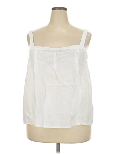 Pre-owned Jcrew Sleeveless Blouse In White