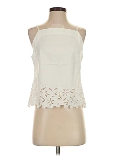Jcrew Sleeveless Blouse In White