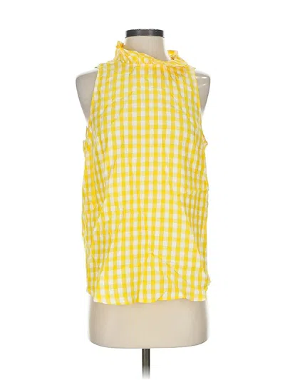 Pre-owned Jcrew Sleeveless Blouse In Yellow