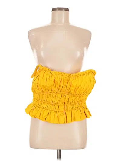 Pre-owned Jcrew Sleeveless Blouse In Yellow