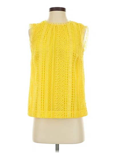 Pre-owned Jcrew Sleeveless Blouse In Yellow