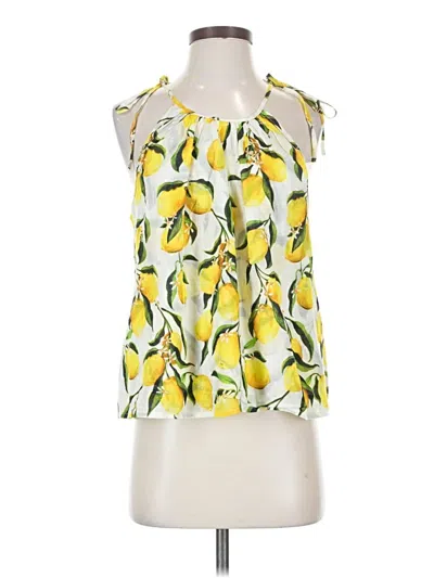 Pre-owned Jcrew Sleeveless Blouse In Yellow