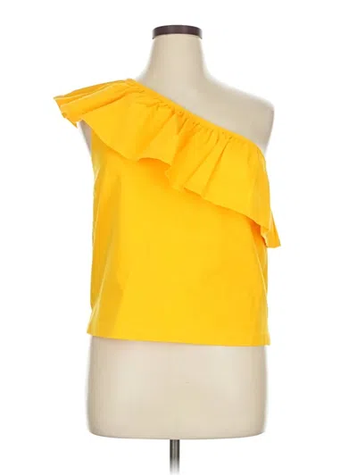 Pre-owned Jcrew Sleeveless Blouse In Yellow