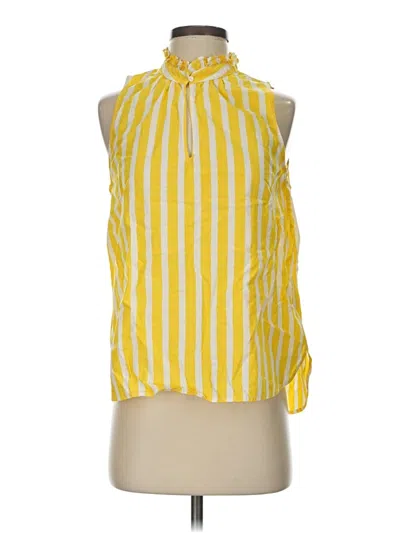 Pre-owned Jcrew Sleeveless Blouse In Yellow
