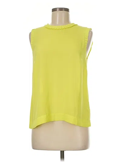 Pre-owned Jcrew Sleeveless Blouse In Yellow