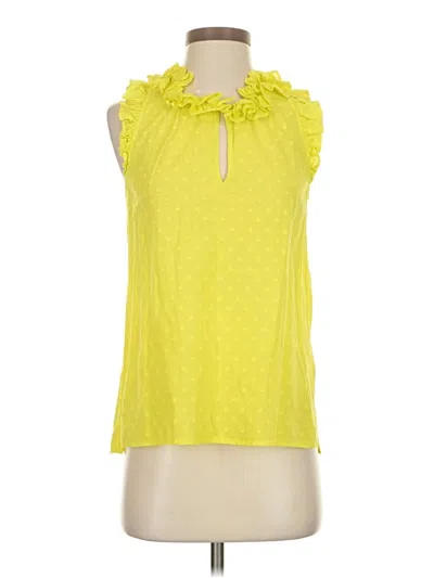 Pre-owned Jcrew Sleeveless Blouse In Yellow