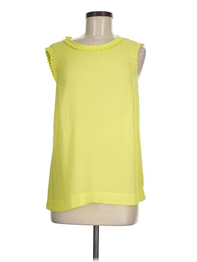 Pre-owned Jcrew Sleeveless Blouse In Yellow