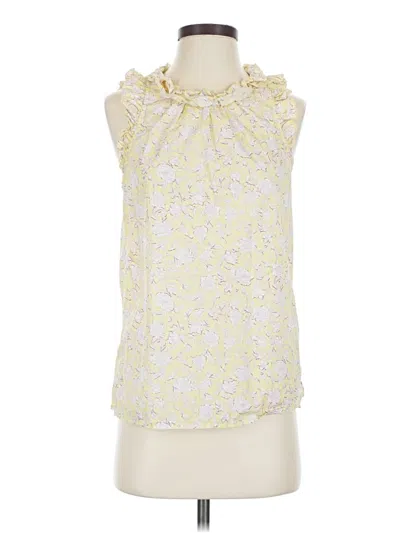 Pre-owned Jcrew Sleeveless Blouse In Yellow